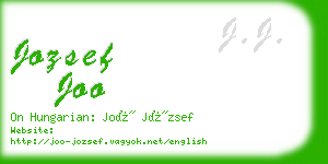 jozsef joo business card